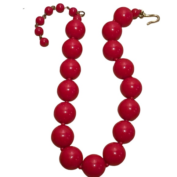 Vintage Red Jewelry Earrings & Necklace Bundle 9 Piece Jewelry Lot - Picture 11 of 12